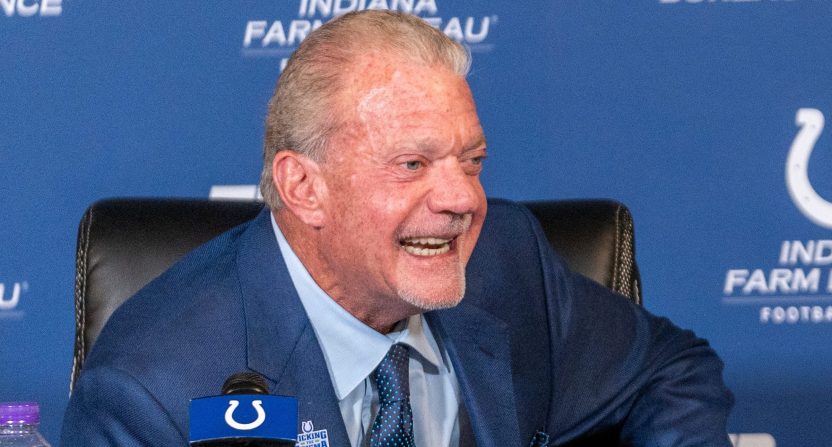 Colts owner Jim Irsay produced a weird statement following a meeting that ended with running back Jonathan Taylor requesting a trade.